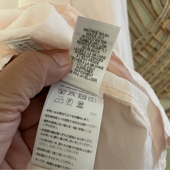 Frank & Eileen Eileen Shirt Baby Pink Button Down Long Sleeve Women's Sz S B10 - Picture 10 of 14